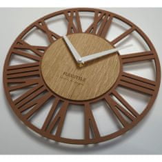 Flexistyle Nástenné hodiny Loft Piccolo bronze z219-9a-2-x, 30 cm