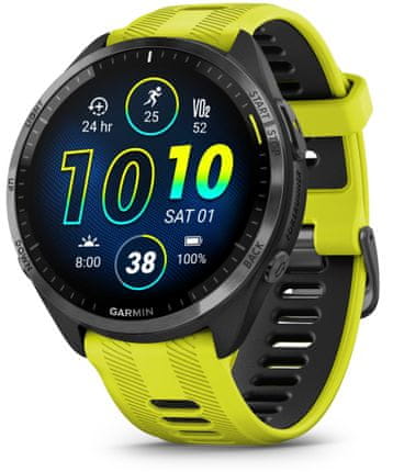 ultra výkonné inteligentné hodinky smartwatch pre vrcholových športovcov moderné ľahké inteligentné hodinky bežecké hodinky triatlonové hodinky inteligentné hodinky Garmin Forerunner 965 integrovaný hudobný prehrávač počúvanie hudby výkonná GPS Bluetooth odolné do hĺbky 50m certifikácia 5ATM bezkontaktné platby garmin pay batéria s výdržou 21 dní viac ako 30 športových profilov denné návrhy tréningu na mieru čas na zotavenie race predictor meranie srdcového rytmu krokomer gps glonass galileo wifi ant plus body battery energy monitor smart notifikácie detekcia pádov výkonné inteligentné hodinky bežecké hodinky pre bežcov triatlon vytvalostný beh multisport mp3 prehrávač vlastná hudba Okrúhly 1.4″ AMOLED displej s tvrdené sklo Gorilla Glass DX pripojenie Bluetooth, ANT+ a Wi-Fi PACEPRO viacpásmová GPS NFC