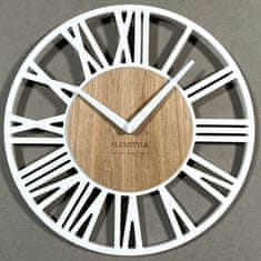 Flexistyle Nástenné hodiny Piccolo biele z219-2d-2-x 30 cm
