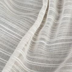 DESIGN 91 Hotová záclona s krúžkami - Aria béžová s dažďovým efektom, 140 x 250 cm, ZA-399418