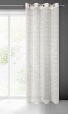 DESIGN 91 Hotová záclona s krúžkami - Aria béžová s dažďovým efektom, 140 x 250 cm, ZA-399418