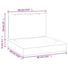Vidaxl Podložky na paletový nábytok 2 ks, antracitové, oxfordská látka