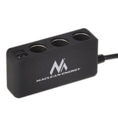 Maclean Rozdeľovač zásuvky zapaľovača x 3 + 2x USB MCE117 42461