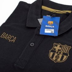FAN SHOP SLOVAKIA Polo tričko FC Barcelona, černé, poly-bavlna | S