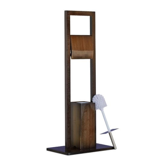 Relax WC stojan Bamboo, tmavohnedý 0930