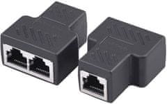 HADEX Modulárne rozbočenie RJ45 LAN Ethernet 1x female/2x female