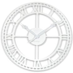 Flexistyle Kovové nástenné hodiny z21a-2-2-x 80cm, biela