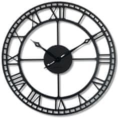 Flexistyle Kovové nástenné hodiny z21a-1-1-x 80cm, čierna
