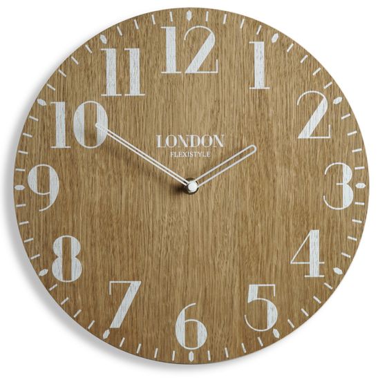 Flexistyle Ekologické nástenné hodiny London Retro z222w_d-2-x, 30 cm