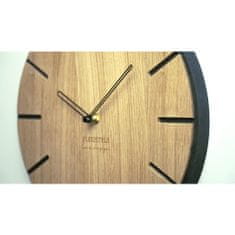 Flexistyle Dubové nástenné hodiny Wood art z216-1d-1, 30 cm
