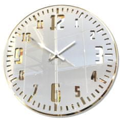 Flexistyle Dizajnové nástenné hodiny Unique z117-2-0-x, 30 cm, zlaté