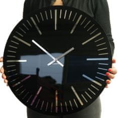 Flexistyle Dizajnové nástenné hodiny Trim z112-1-0-x, 50 cm, čierne