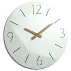 Flexistyle Dizajnové nástenné hodiny Slim z111a-2-dx, 30 cm, biele