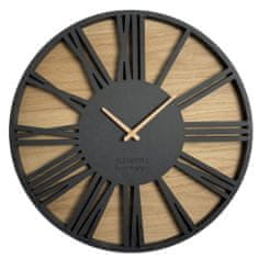 Flexistyle Nástenné dubové hodiny Roman Loft z213-1d-dx, 50 cm