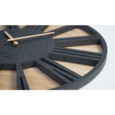 Flexistyle Nástenné dubové hodiny Roman Loft z213-1d-dx, 50 cm