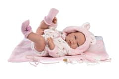 Llorens 73898 NEW BORN HOLČIČKA - realistická bábika bábätko s celovinylovým telom - 40 cm