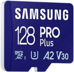SAMSUNG micro SDXC 128GB PRO Plus + SD adaptér