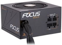 Seasonic zdroj FOCUS Gold 550 / SSR-550FM / ATX / akt. PFC / 120mm / semi-modulárny / 80+ Gold