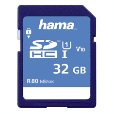 HAMA SDHC 32 GB Class 10, UHS-I 80 MB/s