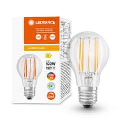 LEDVANCE Stmievateľná LED žiarovka E27 A60 11W = 100W 1521lm 4000K Neutrálna biela 300° CRI90 Filament Superior