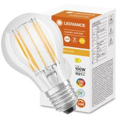 LEDVANCE Stmievateľná LED žiarovka E27 A60 11W = 100W 1521lm 2700K Teplá biela 300° CRI90 Filament Superior