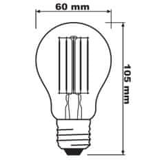 LEDVANCE Stmievateľná LED žiarovka E27 A60 11W = 100W 1521lm 2700K Teplá biela 300° CRI90 Filament Superior