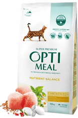 OptiMeal Superpremium Granule pre mačky s kuracim mäsom 1.5kg