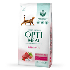 OptiMeal Superpremium pre mačky s teľacim mäsom 1.5kg