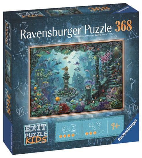 Ravensburger Exit KIDS Puzzle: Potopená Atlantída 368 dielikov