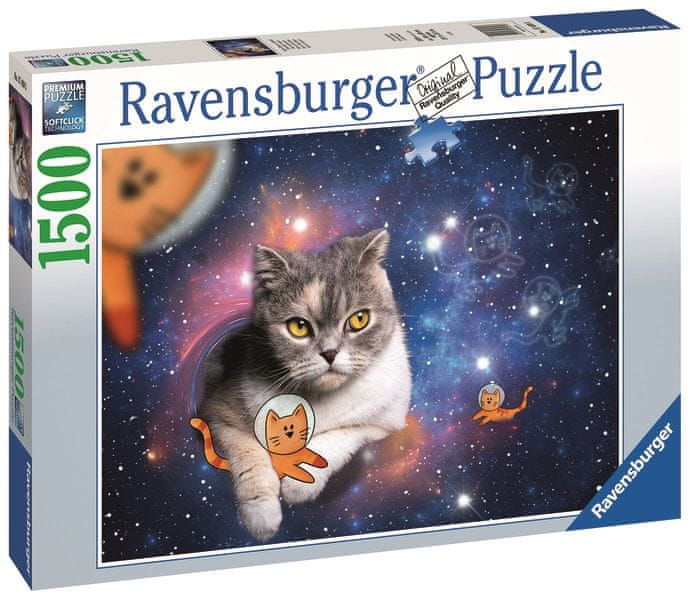 Ravensburger Mačka vo vesmíre 1500 dielikov