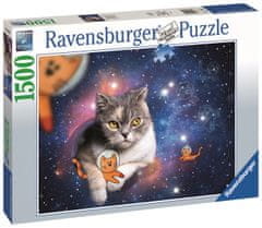 Ravensburger Mačka vo vesmíre 1500 dielikov - rozbalené