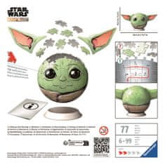 Ravensburger Puzzle-Ball Star Wars: Baby Yoda s ušami 72 dielikov