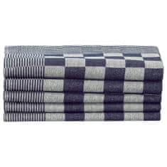Vidaxl 20-dielna súprava uterákov modro-biela bavlna