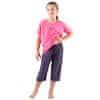Dievčenské pyžamo viacfarebné (29010-MFEDCM) - veľkosť 140