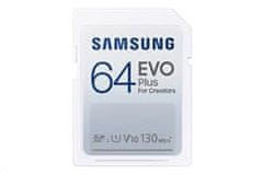 SAMSUNG pamäťová karta 64GB EVO Plus SDXC CL10, U1, V10 (čítanie až 130MB/s)