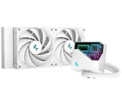 DEEPCOOL vodný chladič LT520 / 2x120 mm fan / ARGB / Intel aj AMD biely