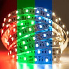 LUMILED LED pásek RGB 5m 12V 72W 300LED 5050 RGB + Neutrálna biela 12mm