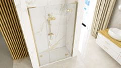 REA Sprchové dvere Hugo 80 Gold Brush + Sprchová zástena 30