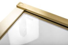 REA Sprchové dvere Hugo 100 Gold Brush + profil