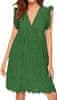 Pohodlné a štýlové letné šaty BELLACHIC zelená L/XL
