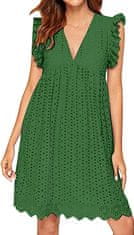 Mormark Pohodlné a štýlové letné šaty BELLACHIC zelená L/XL