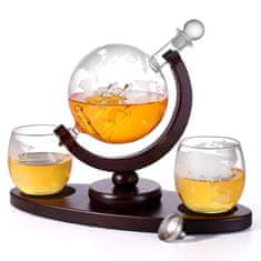 Darčeková sada na Whiskey poháre, decanter 850ML s kameňmi na chladenie
