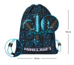 MINECRAFT 2 SET Blue Axe and Sword: peračník, vrecko