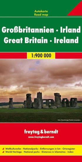 Freytag & Berndt AK 02810 V.Británia, Írsko 1:900 000 / automapa