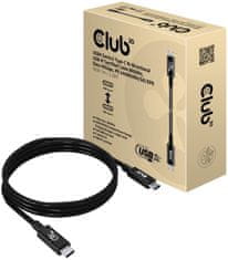 Club 3D kábel USB-C, Data 40Gbps, PD 240W(48V/5A) EPR, M/M, 1m