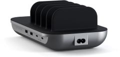 Satechi Dock 5 Multi device charging station, 2xUSB-C PD 20 W, 2x USB-A 12W, Wireless, šedá