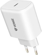 Yenkee GaN síťová nabíječka YAC 3065, USB-C, 65W, biela