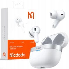 Mcdodo Bezdrôtové slúchadlá do uší Mcdodo s puzdrom ENC, biele HP-8040