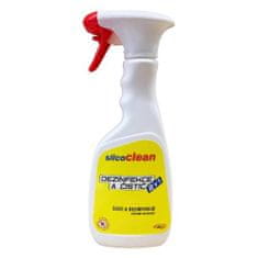 SILCO Dezinfekcia a čistič s rozprašovačom 2v1, 0,5 L, SilcoCLEAN