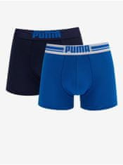 Puma Sada dvoch pánskych boxerok v modrej farbe Puma S